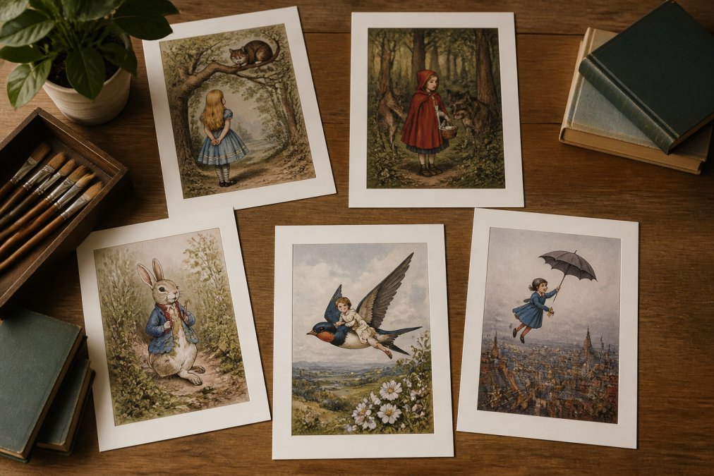 6 Unique Storybook Illustrations for Framing at Home