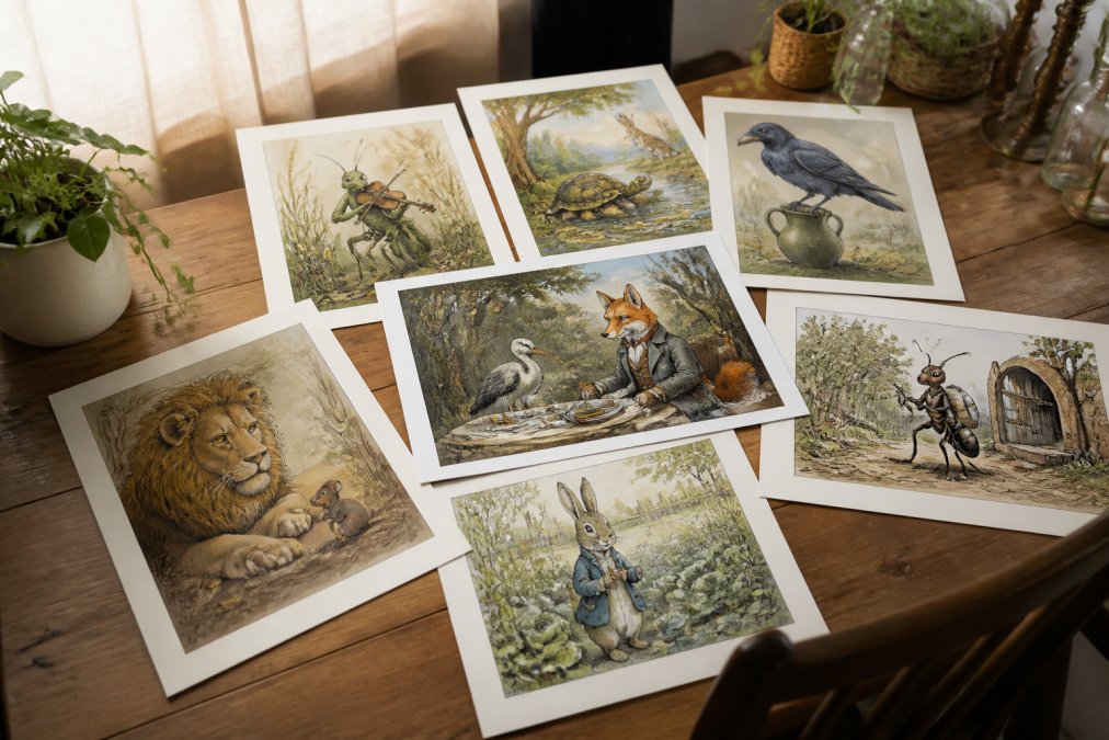 Buy Unique Fable Wall Art Prints: 7 Character-Driven Designs