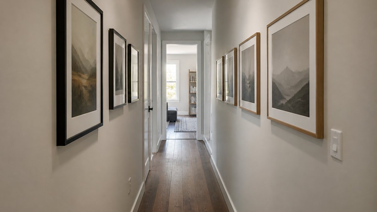 How to Arrange Art in a Narrow Hallway