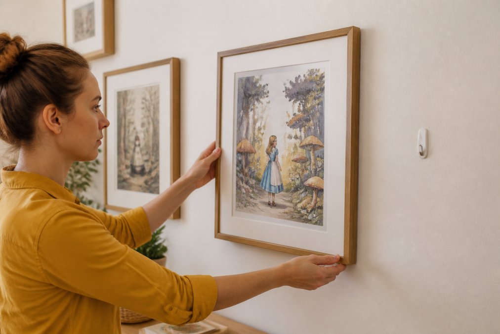 How to Hang Storybook Prints Without Damaging Walls