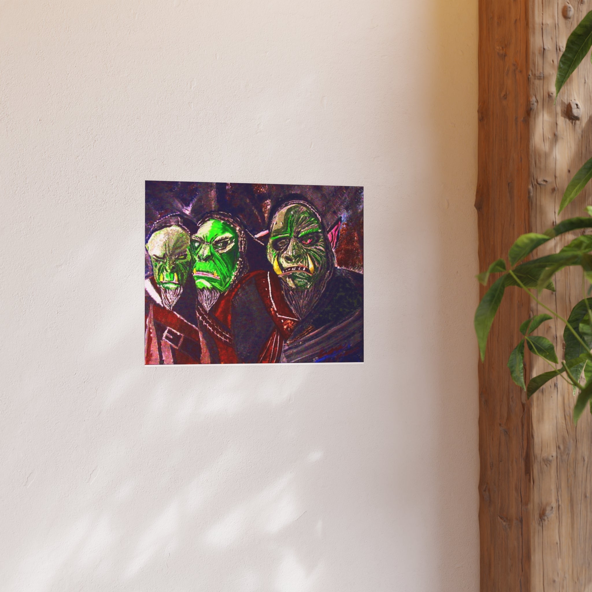 Orc Trio Art Poster — Fantasy Creature Print (Satin or Matte)