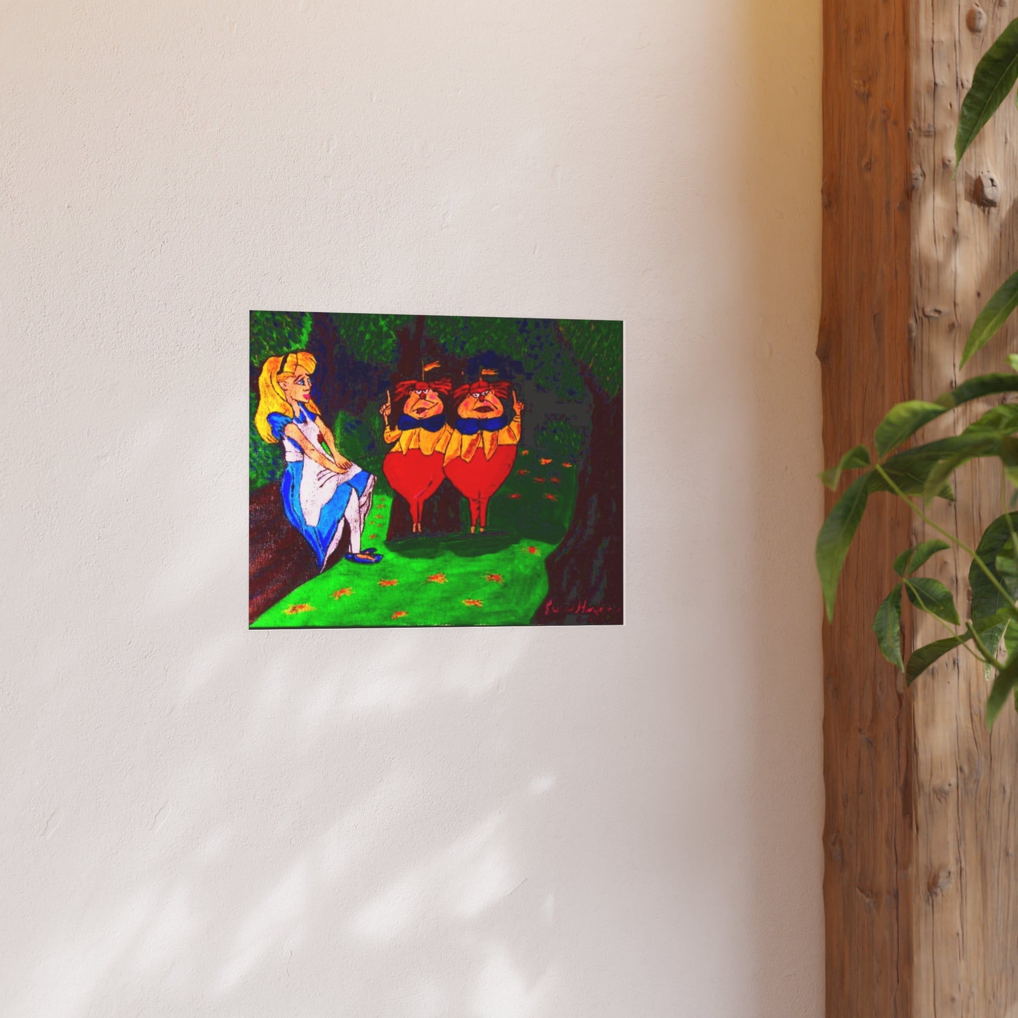 Alice-Inspired Art Poster — Colorful Satin or Matte Print