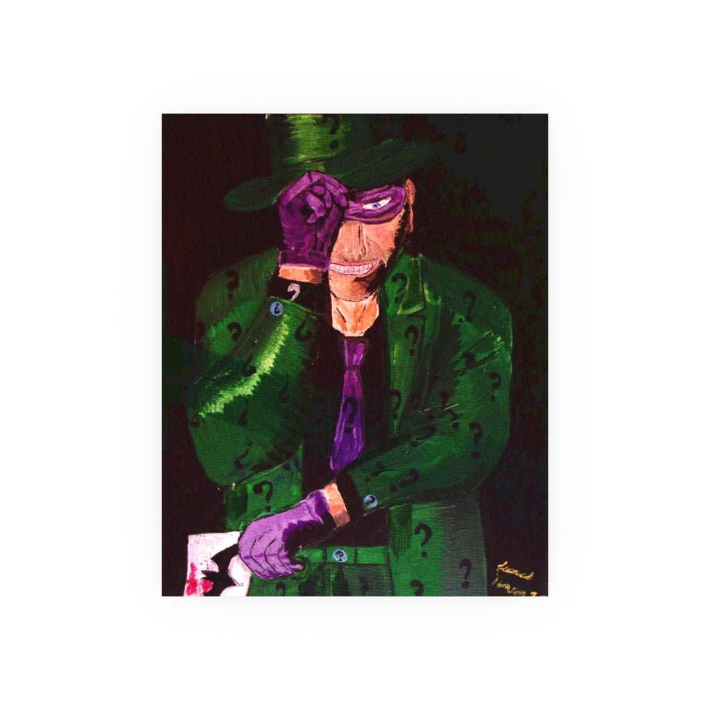 Riddler Art Poster — Vintage DC-Inspired Satin/Matte Print