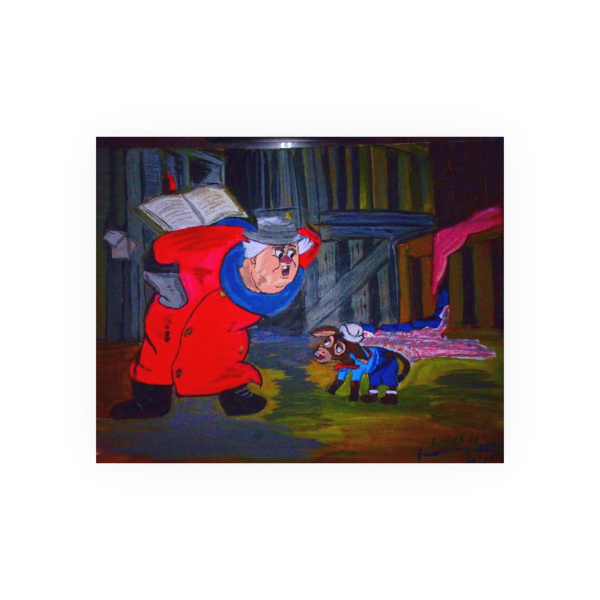 The coachman and the donkey