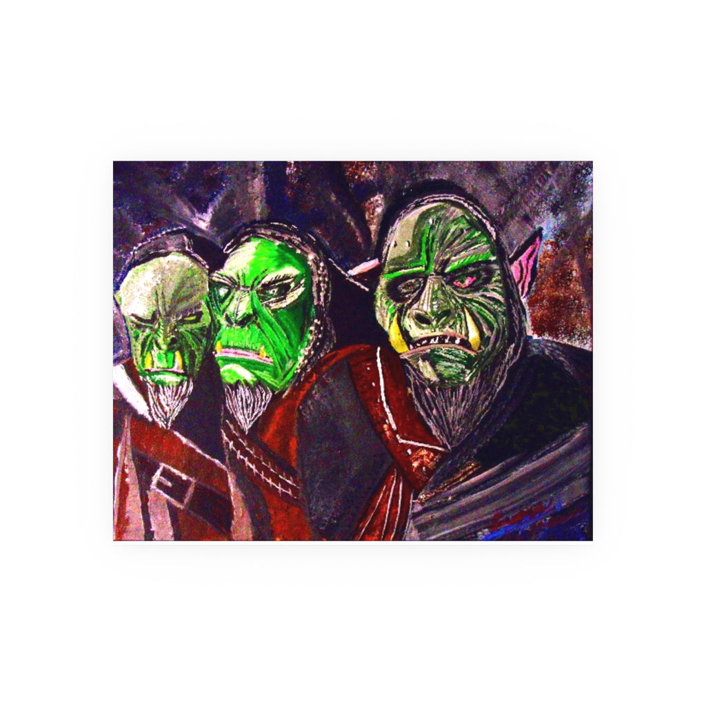 Orc Trio Art Poster — Fantasy Creature Print (Satin or Matte)
