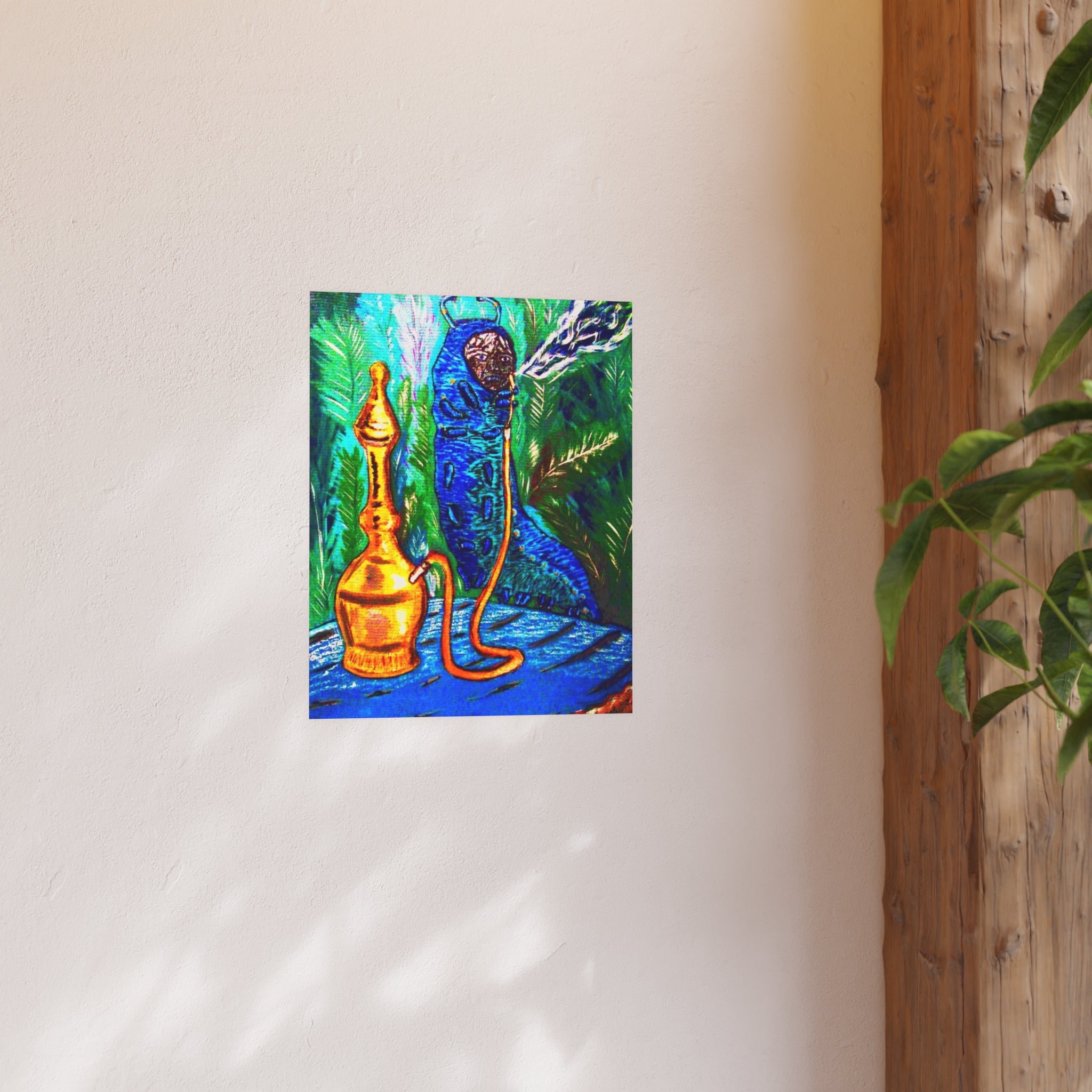 Vintage Hookah Art Print - Satin & Archival Matte Poster