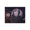 Moonlit Cityscape Poster — Satin & Archival Matte Art Print