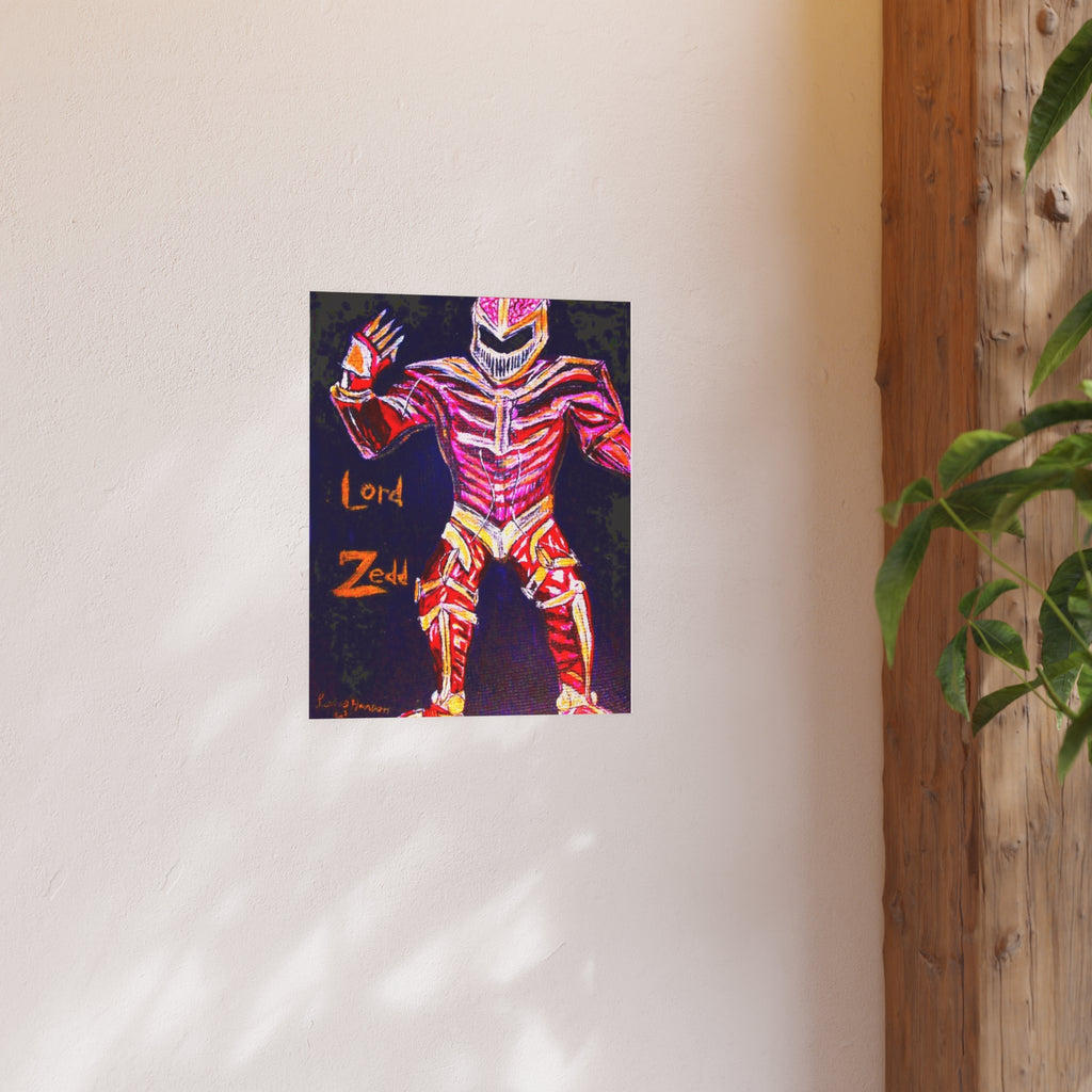 Lord Zedd Power Poster — Retro Villain Art Print (Satin or Archival Matte)