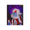 Raptor Cardinal Portrait Poster — Surreal Gothic Bird Art (Satin or Archival Matte)