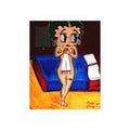 Art Poster — Vintage Betty Boop Style Pin-Up Illustration (Satin or Archival Matte)