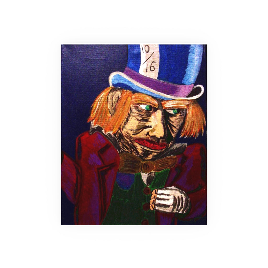 Mad Hatter Art Poster — Surreal Vintage Illustration Print