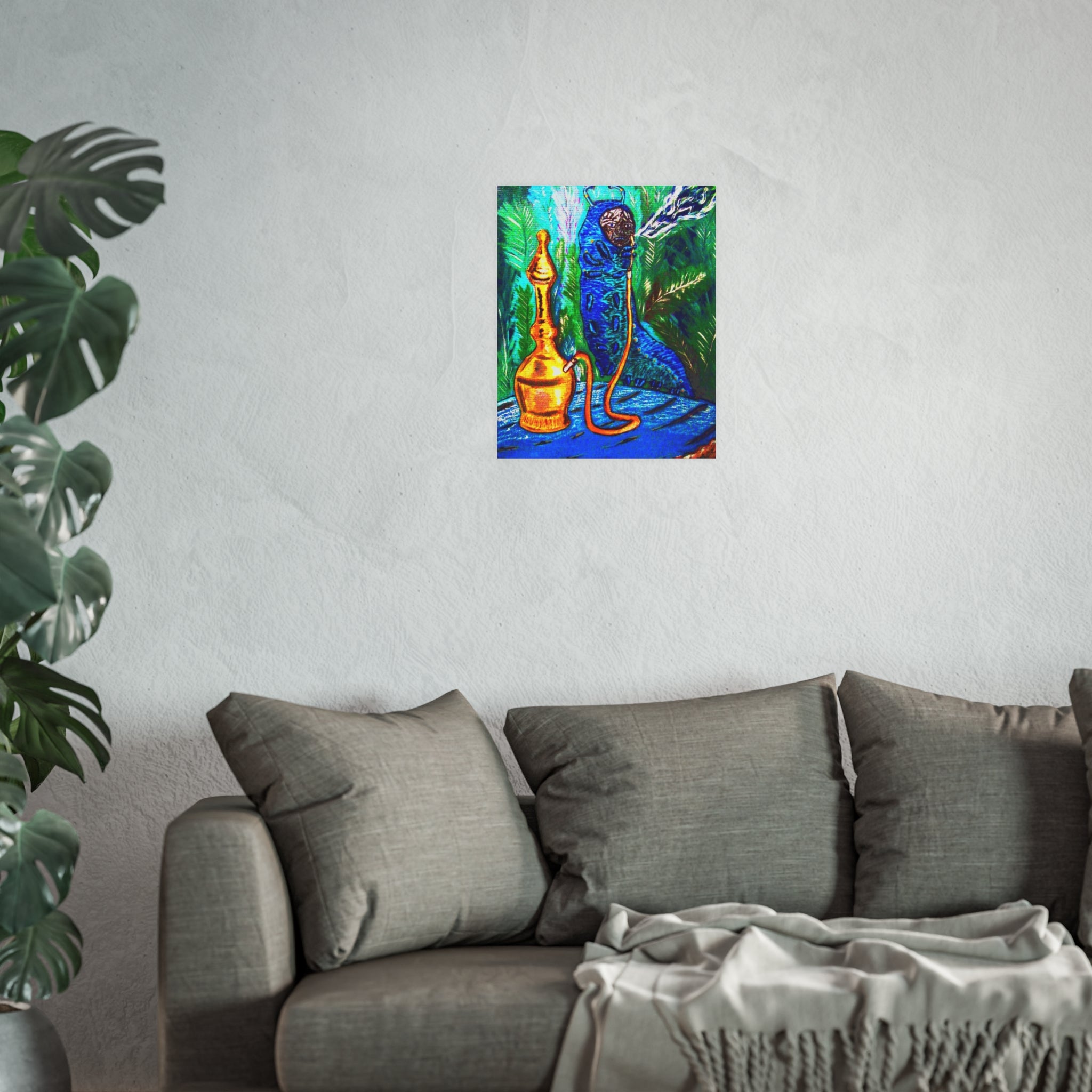 Vintage Hookah Art Print - Satin & Archival Matte Poster
