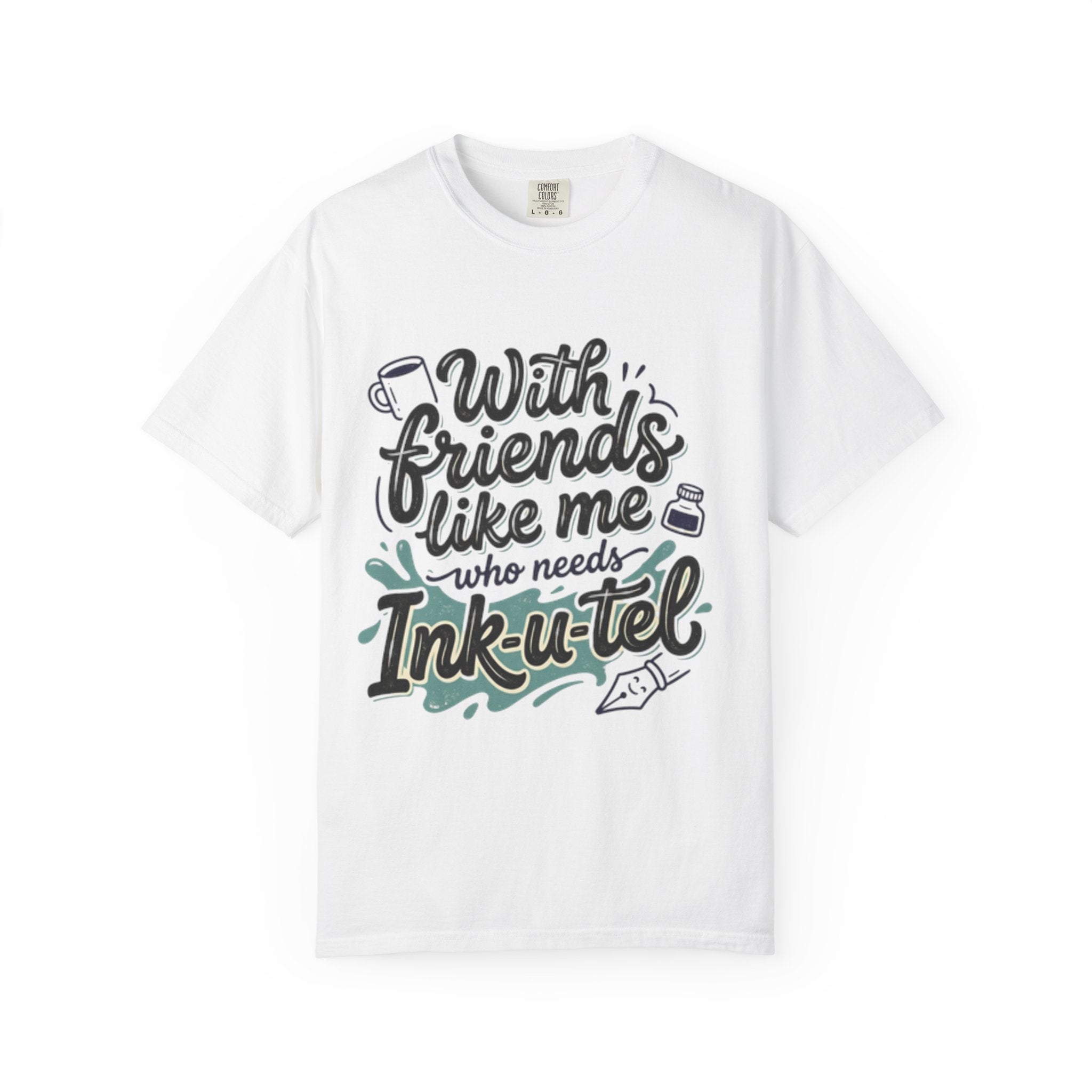 Ink-u-tel Friends T-Shirt — Funny Calligraphy Pen & Ink Graphic Tee